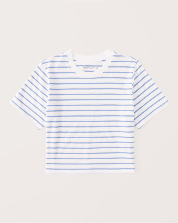 Classic Crop Essential Tee | Abercrombie & Fitch (US)