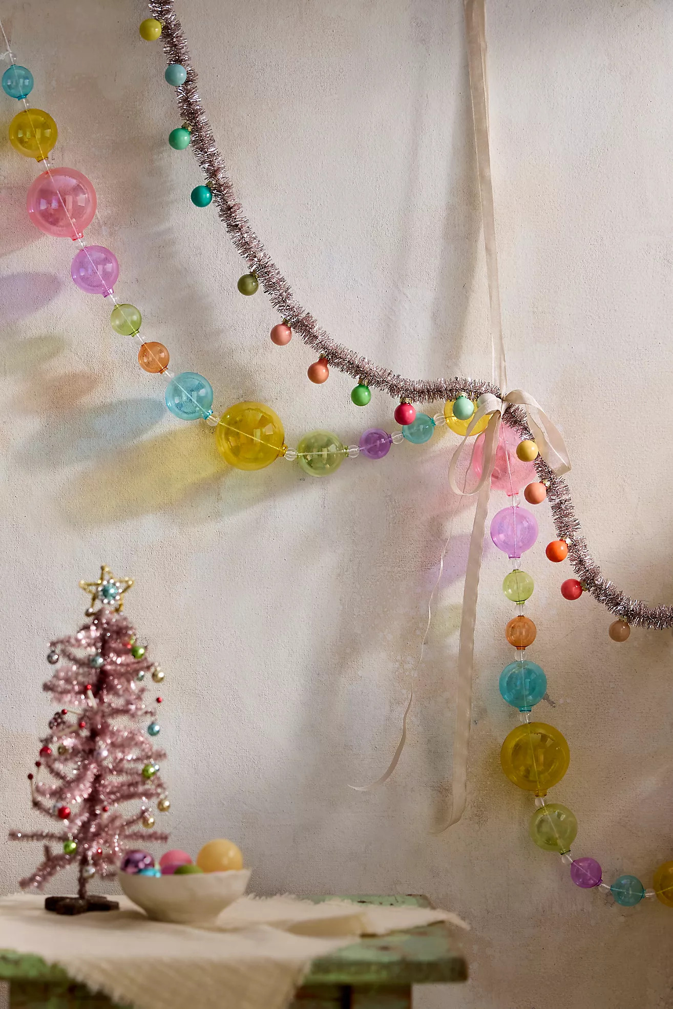Kaleidoscope Glass Bauble Garland | Anthropologie (US)