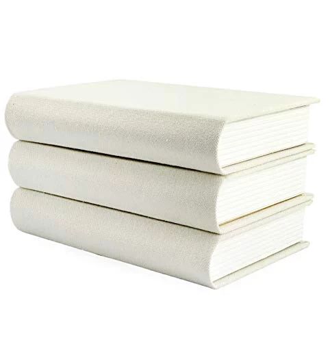 AuldHome Faux Book Stack (Cream); Blank Set of 3 Decorative Books for DIY Crafts and Home Decor -... | Walmart (US)