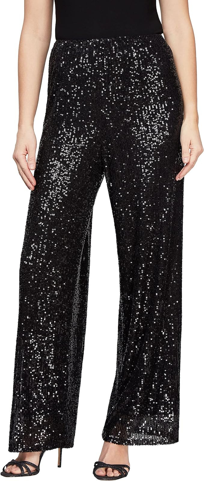 Alex Evenings Women's Straight Leg Dress Pant for Mother of The Bride, Elegant Party Outfit (Peti... | Amazon (US)