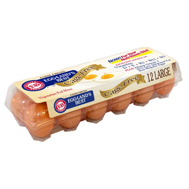 Eggland's Best Farm Fresh Cage Free Large, Brown, Grade A Eggs, 12 Count | Walmart (US)