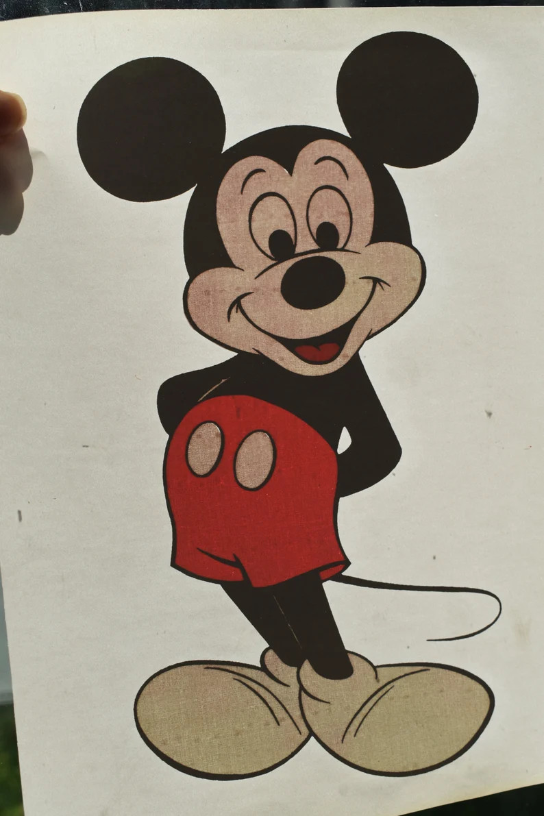 Mickey Mouse Vintage Iron on Transfer, Vintage Iron Ons, Tee Shirt Transfer 70's Tee Shirt Transf... | Etsy (Global)