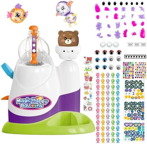 Magical Toy Gifts for Kids | Bear Pump Balloon Craft Kit with 60PCS, Creative DIY Art Toys for Ag... | Amazon (US)