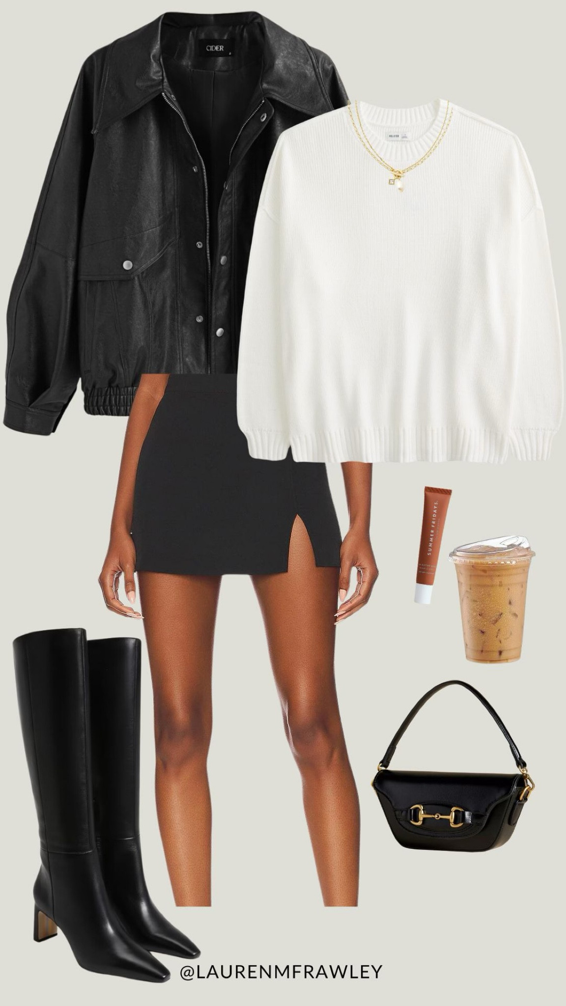 Leather Jackets and Mini Skirts all season long #fall #falloutfit #boots 

#LTKFindsUnder100 #LTKFallSale #LTKSeasonal