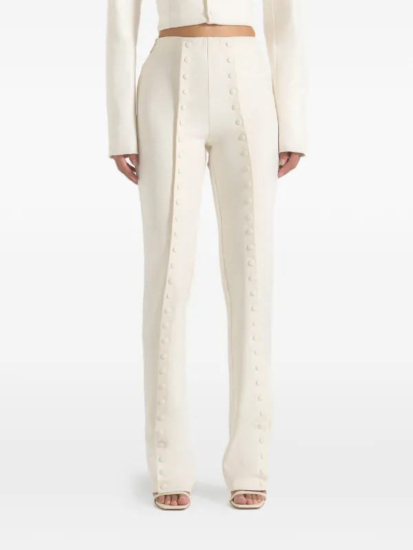 Therese tailored button detail trousers | Farfetch Global