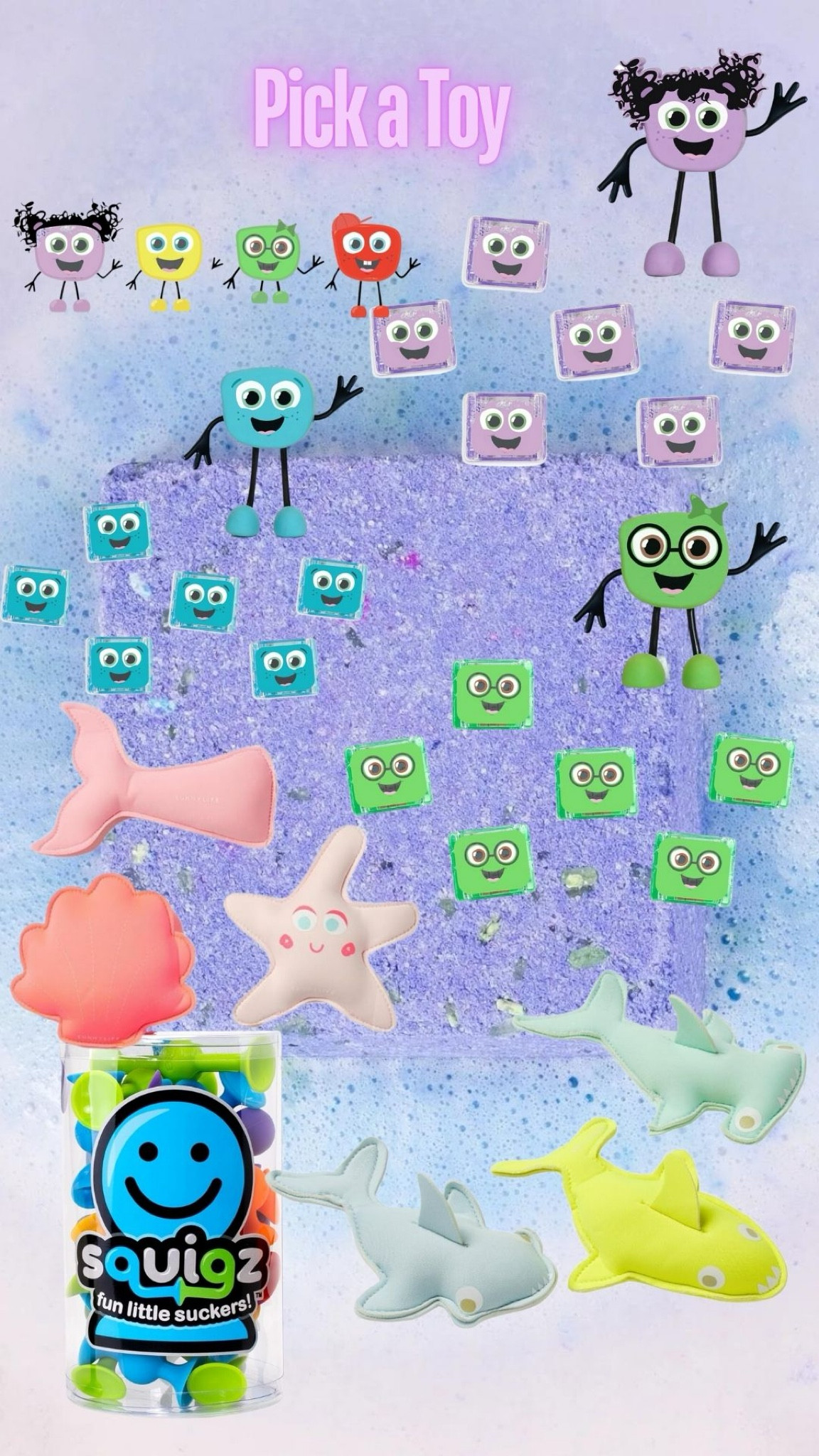 Kid’s bath bar step #4
Pick your toy