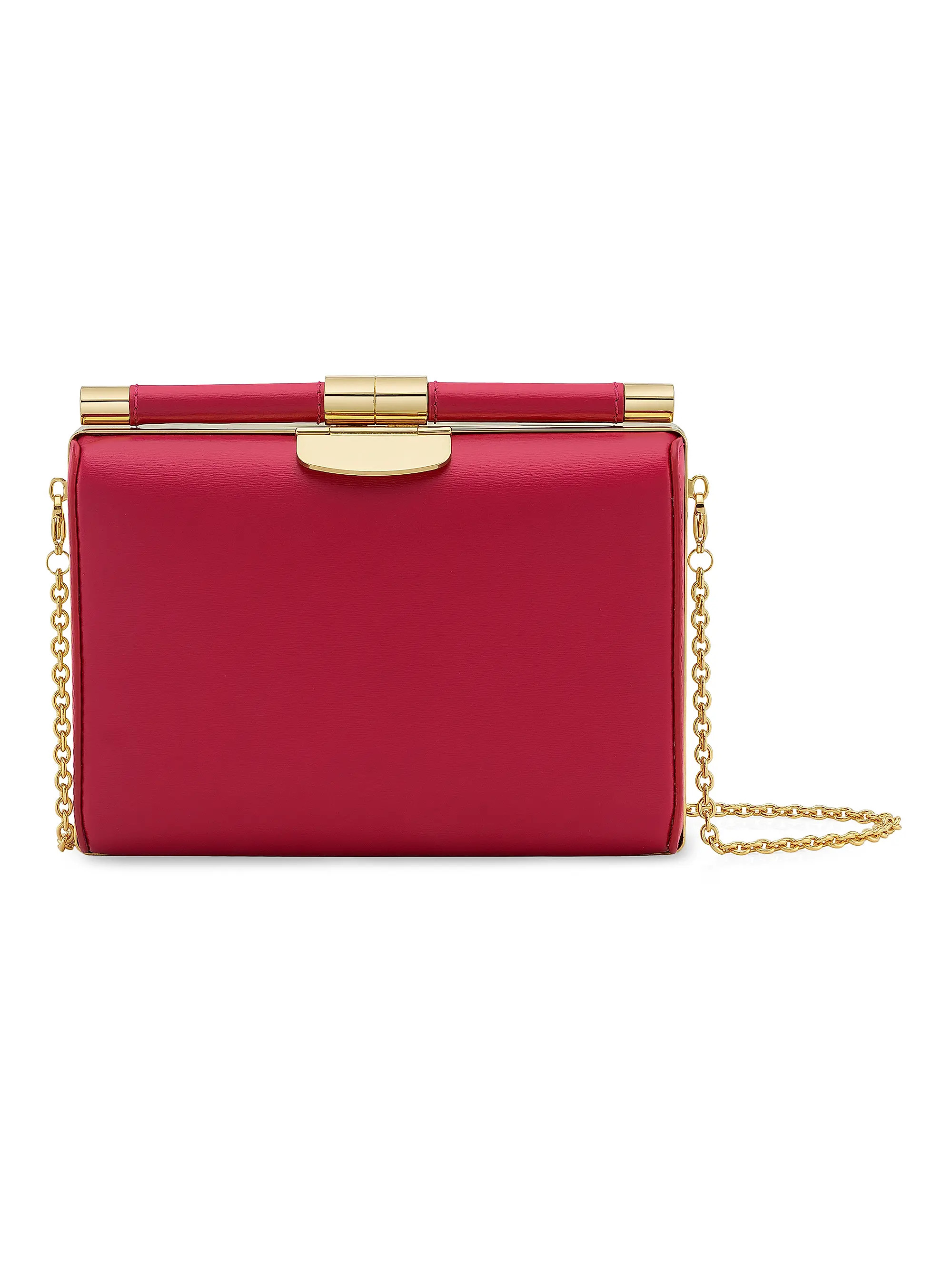 Jamie Clutch Small in Du Puy Leather | Saks Fifth Avenue