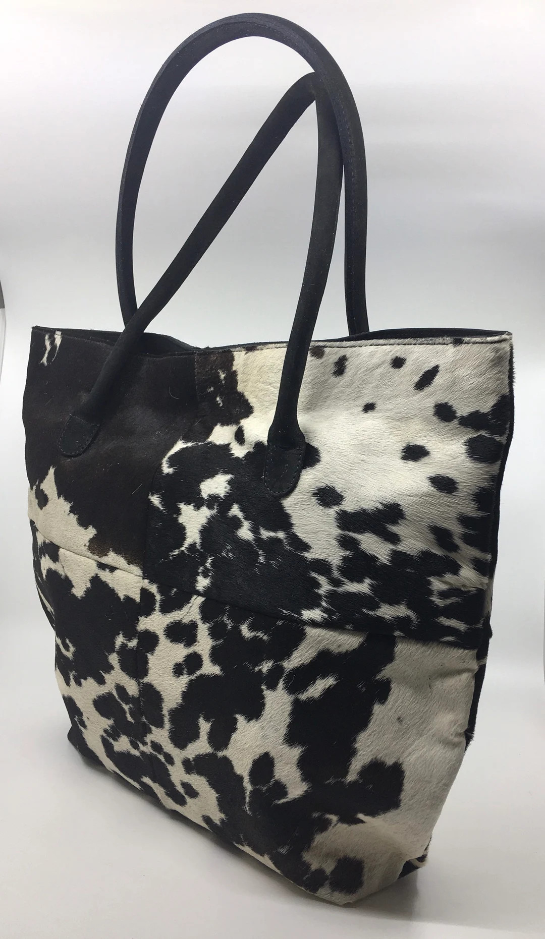 Cowhide Tote Bags Patch & Solid - Etsy | Etsy (US)