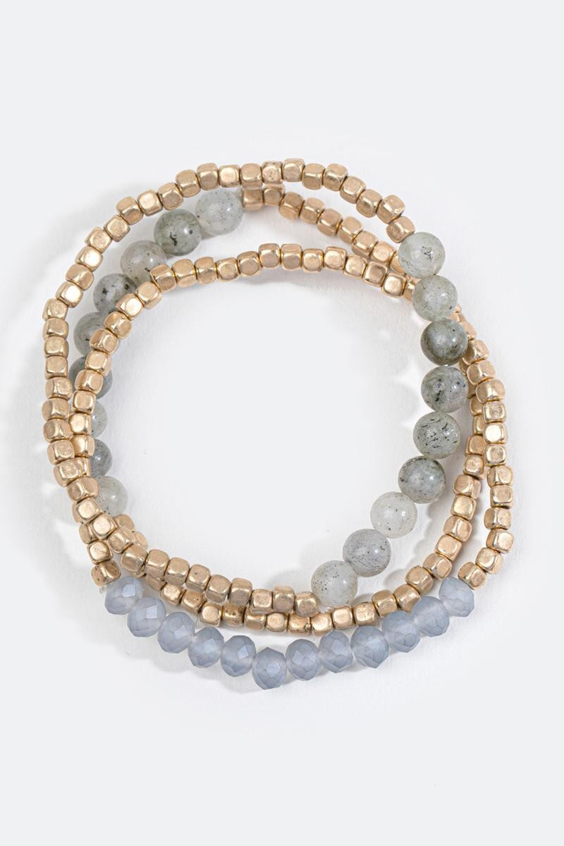 Juliet Stone & Metal Bracelet Set | Francesca’s Collections