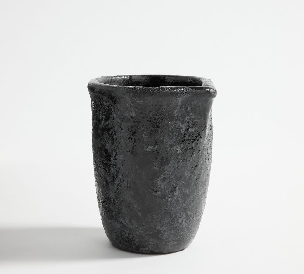 Artisan Vase, Pitcher, Black | Pottery Barn (US)