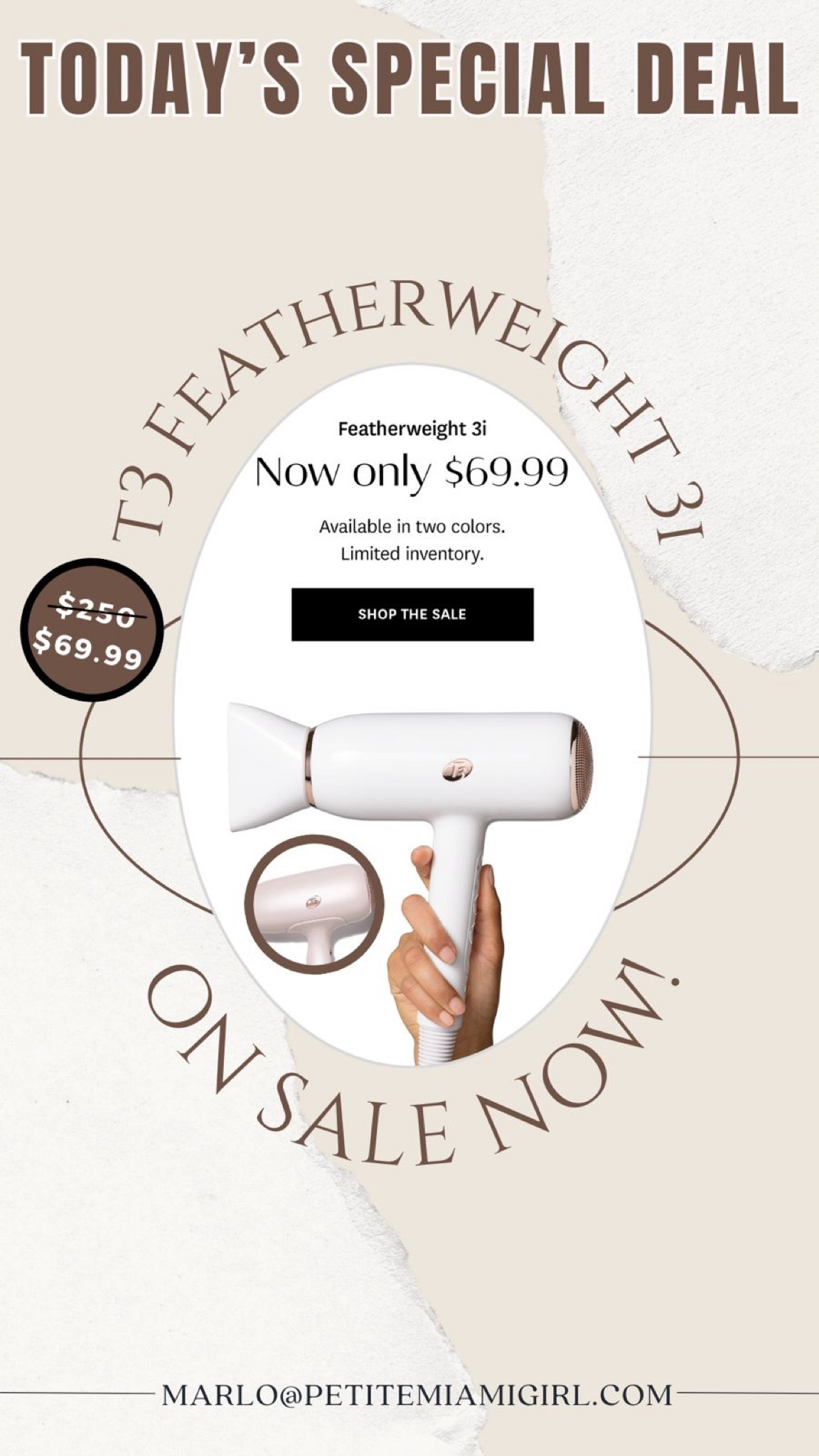 T3 featherweight 3I on sale now. 

#LTKSaleAlert #LTKFindsUnder100 #LTKBeauty