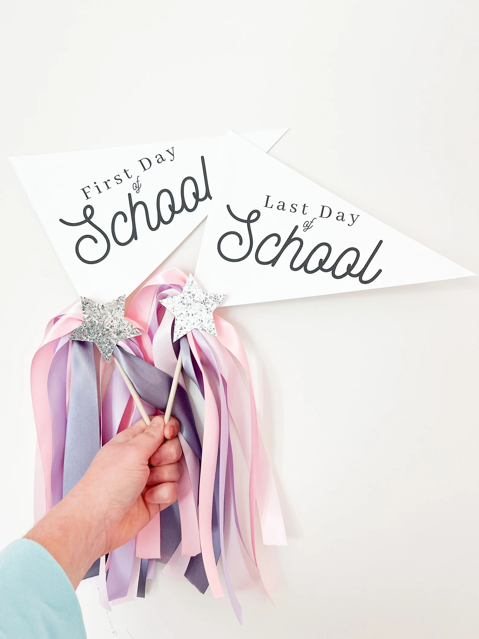 First day of school | Last day of school pennant flag set | Etsy (Global)