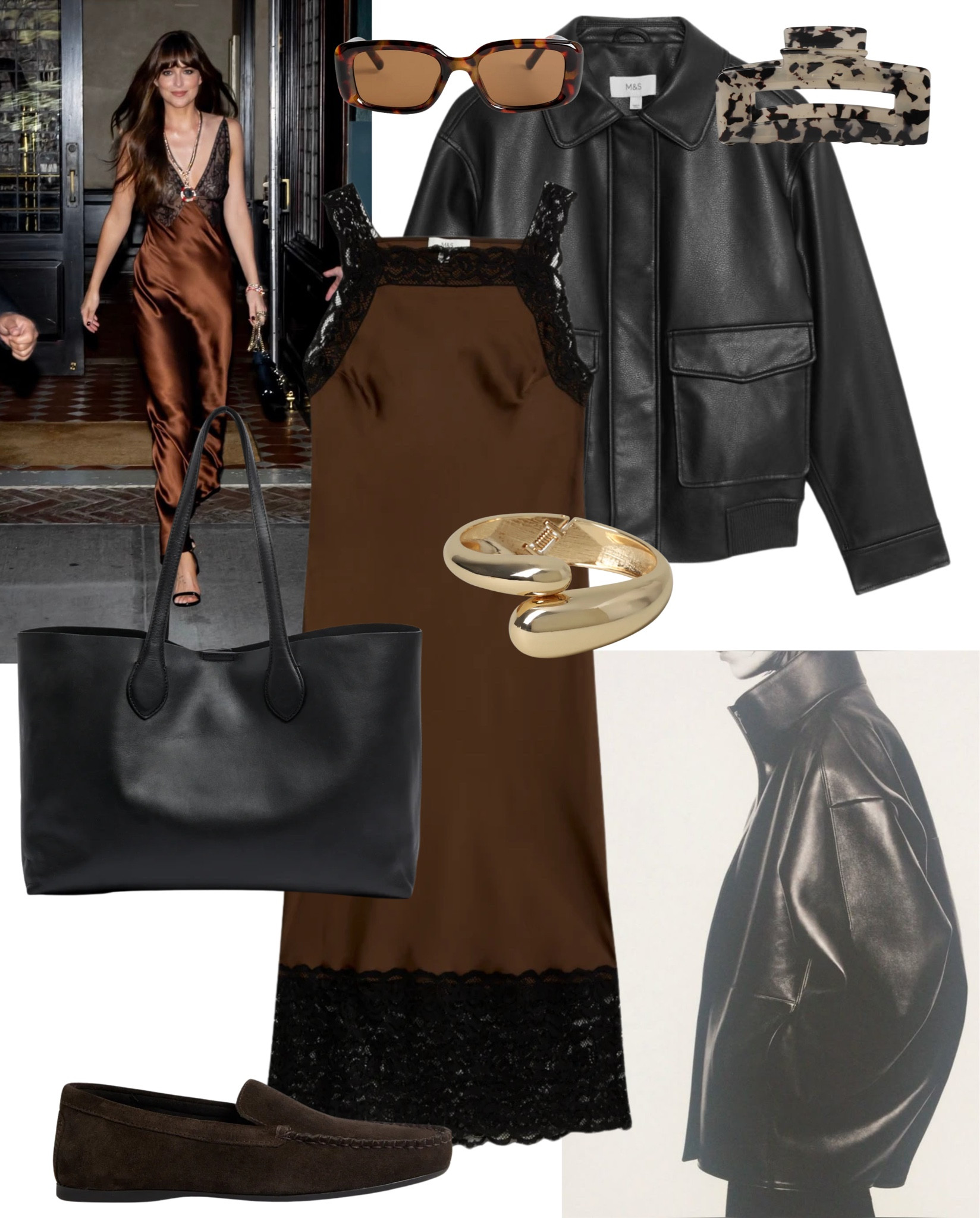 Outfit Ideas For…Spring M&S

February | edit | fashion | bags | leather jacket | belt | loafers | uk | silk dress | lunchwear | citybreak | earrings | sunglasses 

#LTKuk #LTKspring #LTKworkwear #LTKspring #LTKdatenight #LTKuk