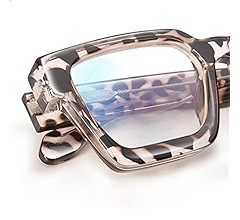 VISOONE Blue Light Blocking Glasses Rectangle Chic Preppy Look MultiColor Frame for Women Men RIV... | Amazon (US)