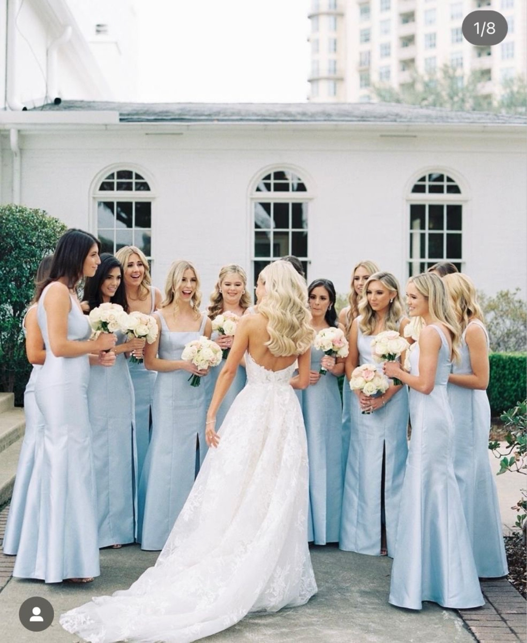 blue bridesmaid dresses 

#LTKwedding