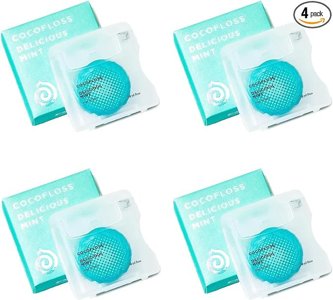 Cocofloss Woven Dental Floss, Dentist-Designed Oral Care, Mint, Waxed, Expanding, Vegan, Kid-Frie... | Amazon (US)