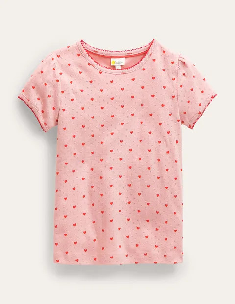 Short-Sleeved Pointelle Top | Boden (US)