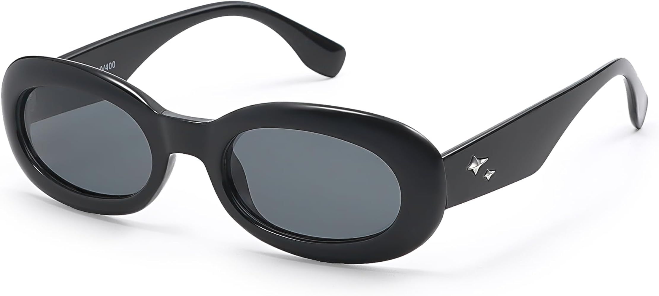 SOJOS Trendy Retro Oval Polarized Sunglasses for Women Men 90s Styles Sun Glasses Small Face Clou... | Amazon (US)