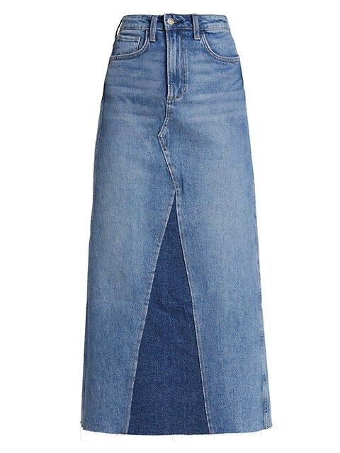Joe's Jeans Maxine Denim Midi-Skirt | Saks Fifth Avenue