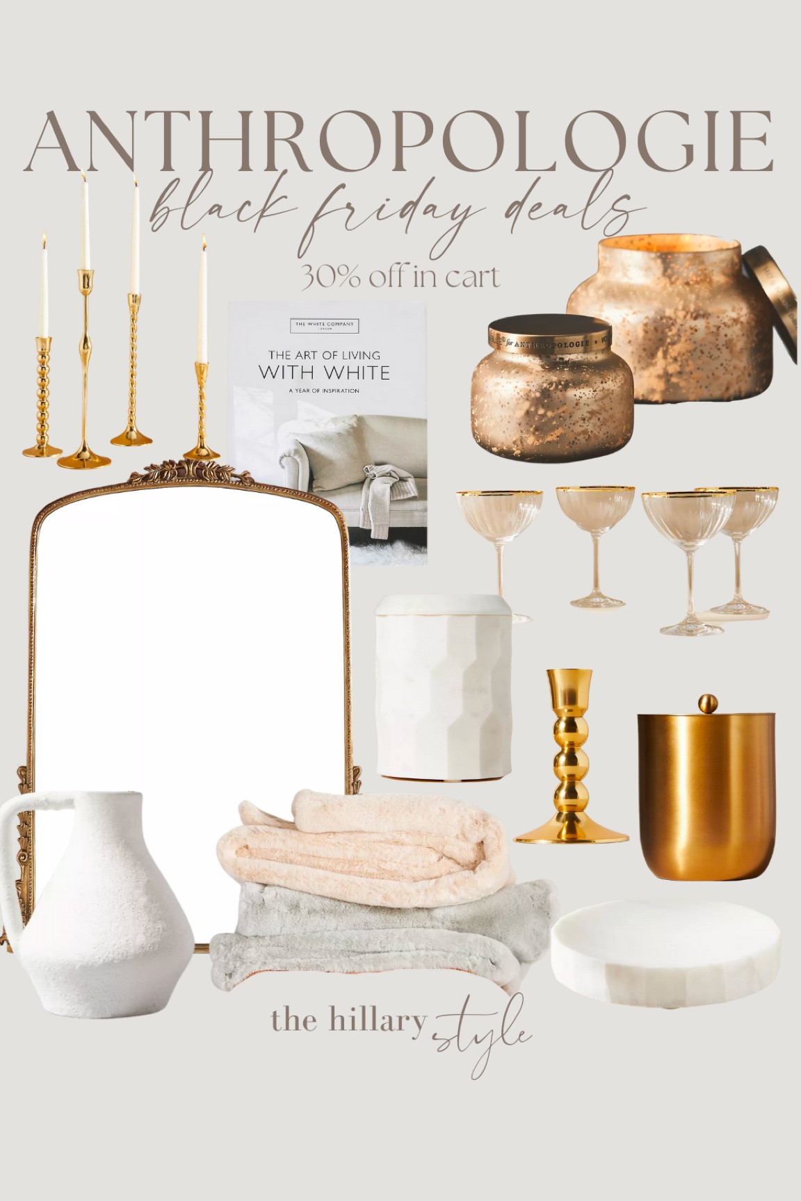 Anthropologie Black Friday deals!

Mirror. Candle holder. Book. Candles. Cocktail glasses. Ice bucket. Marble tray. Blanket. Vase. Canister. 

#LTKHoliday #LTKGiftGuide #LTKCyberweek
