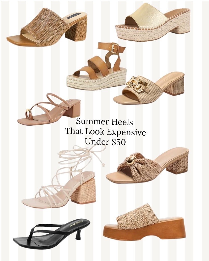 Summer heels for women that look expensive but are under $50🙌

Wedges, espadrilles, heels, summer shoes, women’s sandals, women’s wedges, summer heels 

#shoes #sandals #summer #womens

#LTKSaleAlert #LTKSeasonal #LTKU