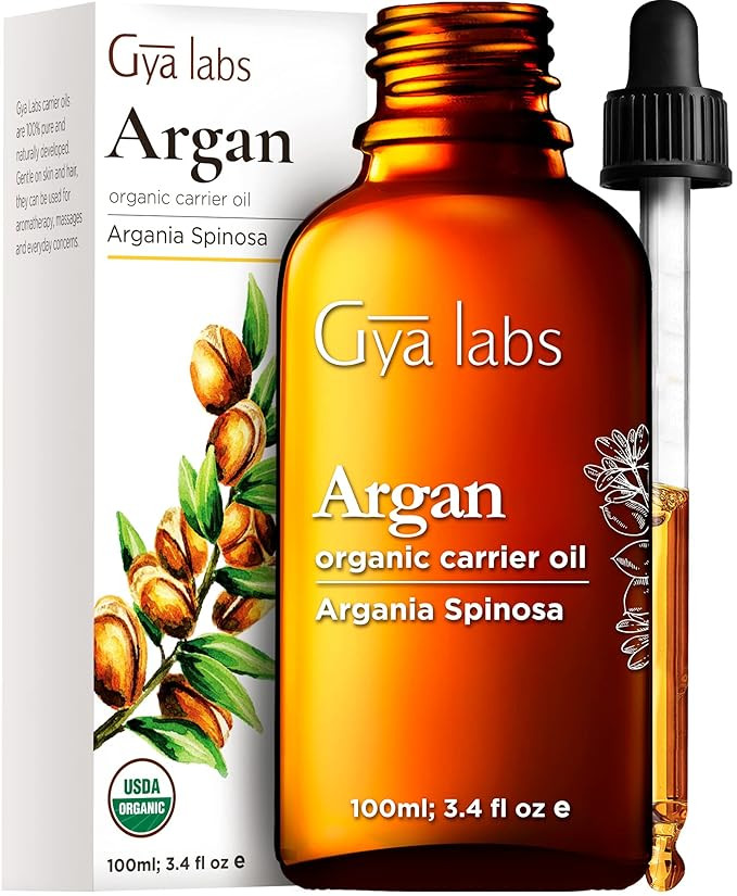 Gya Labs USDA Organic Argan Oil for Hair Growth - 100% Pure Cold-Pressed Moroccan Argan Oil for S... | Amazon (US)