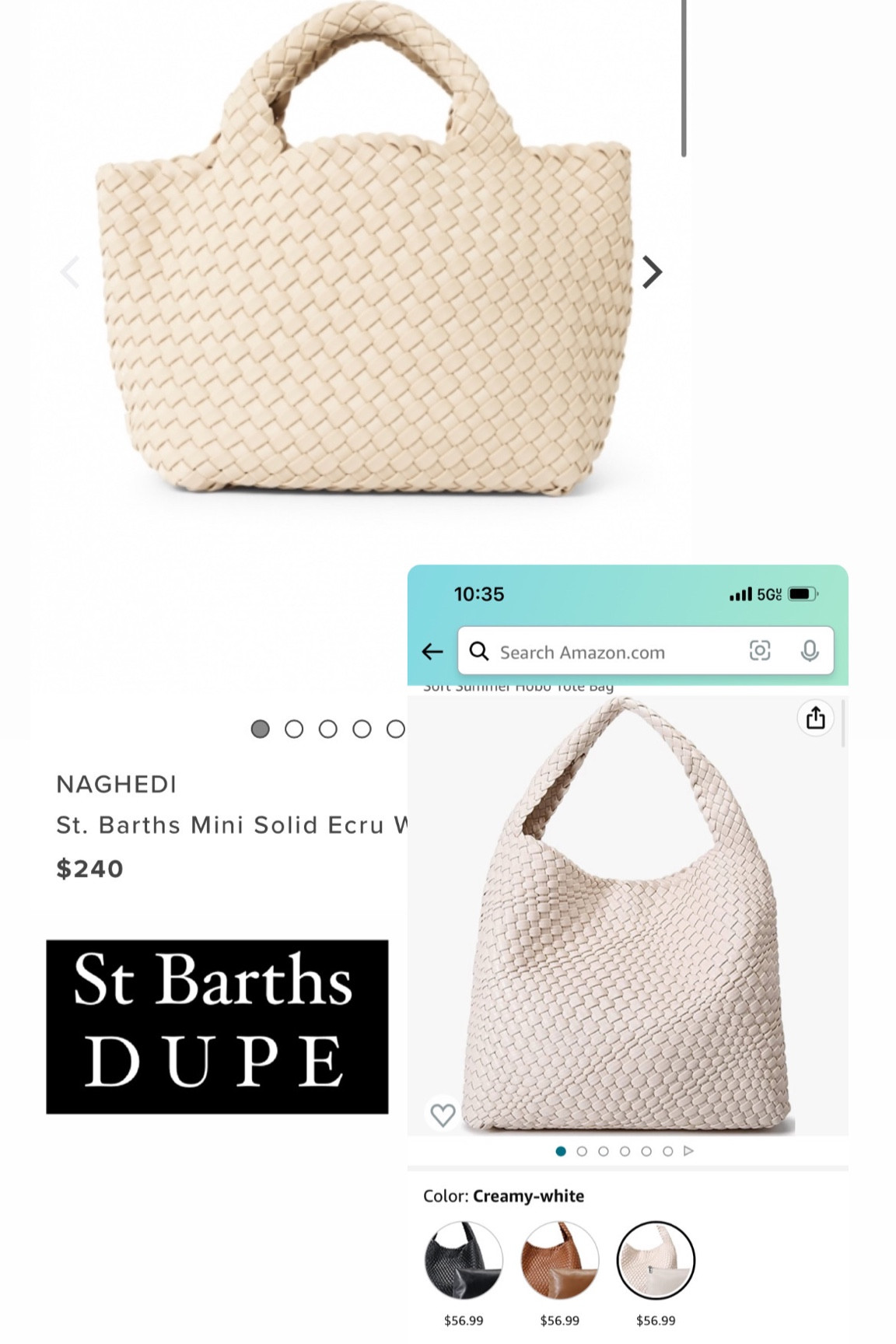 Great Amazon bag without the St Barths price. 