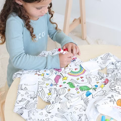 ColorMe Pajama™ Two Piece Set | Enchanted Unicorns | Caden Lane
