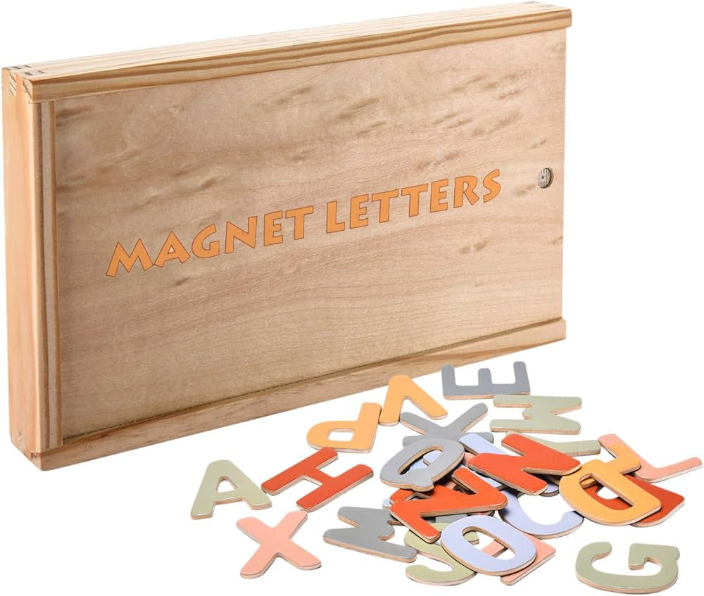 Fridge Alphabet Magnets for Toddlers - Letter Magnet for Kids - Large Magnetic ABC Toddler Toys t... | Amazon (US)