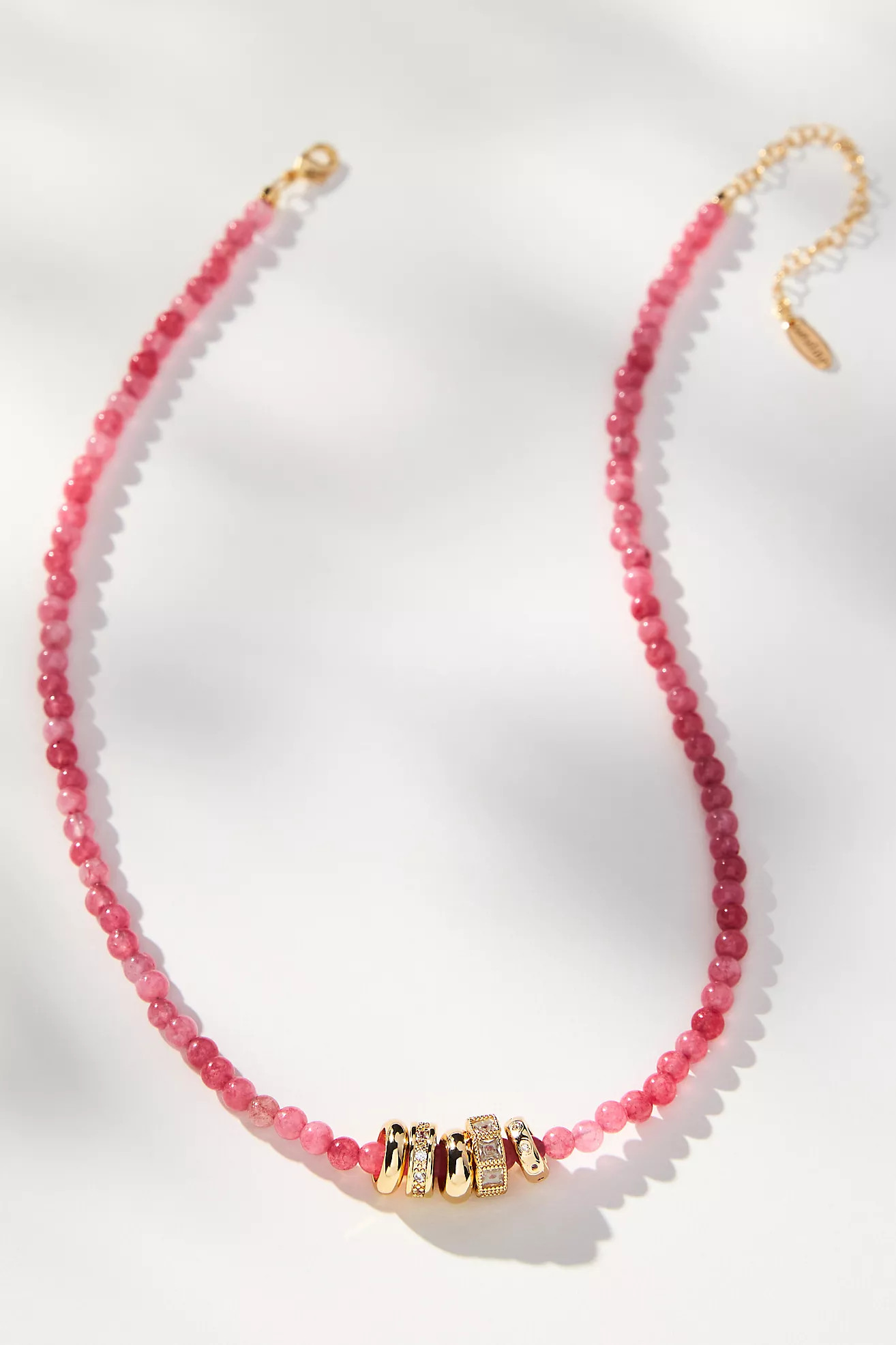 Round Charm Beaded Necklace | Anthropologie (US)