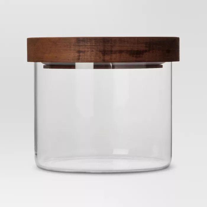 Glass Storage Canister with wood lid - Extra Small - Threshold™ | Target