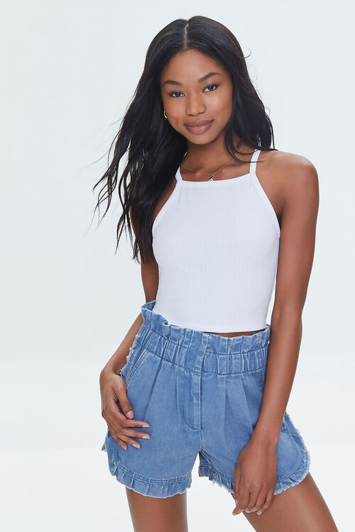 Cotton Paperbag Shorts | Forever 21 (US)