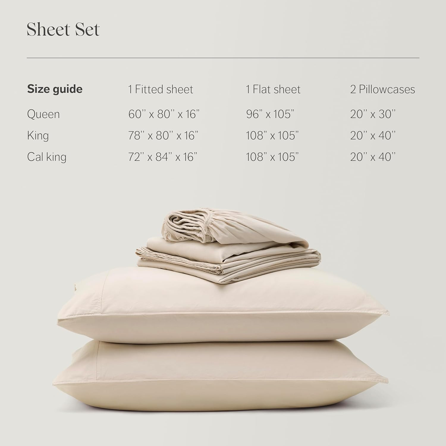Double Stitch by Bedsure 100% Organic Cotton Sheet Set Queen- 300 TC Luxury Sateen Weave, GOTS Ce... | Amazon (US)
