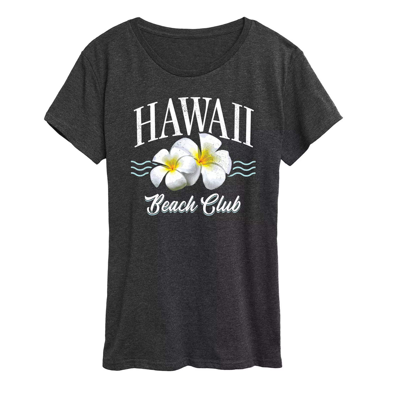 Women's Hawaii Beach Club Graphic Tee, Size: XXL, Heather Grey | Kohl's