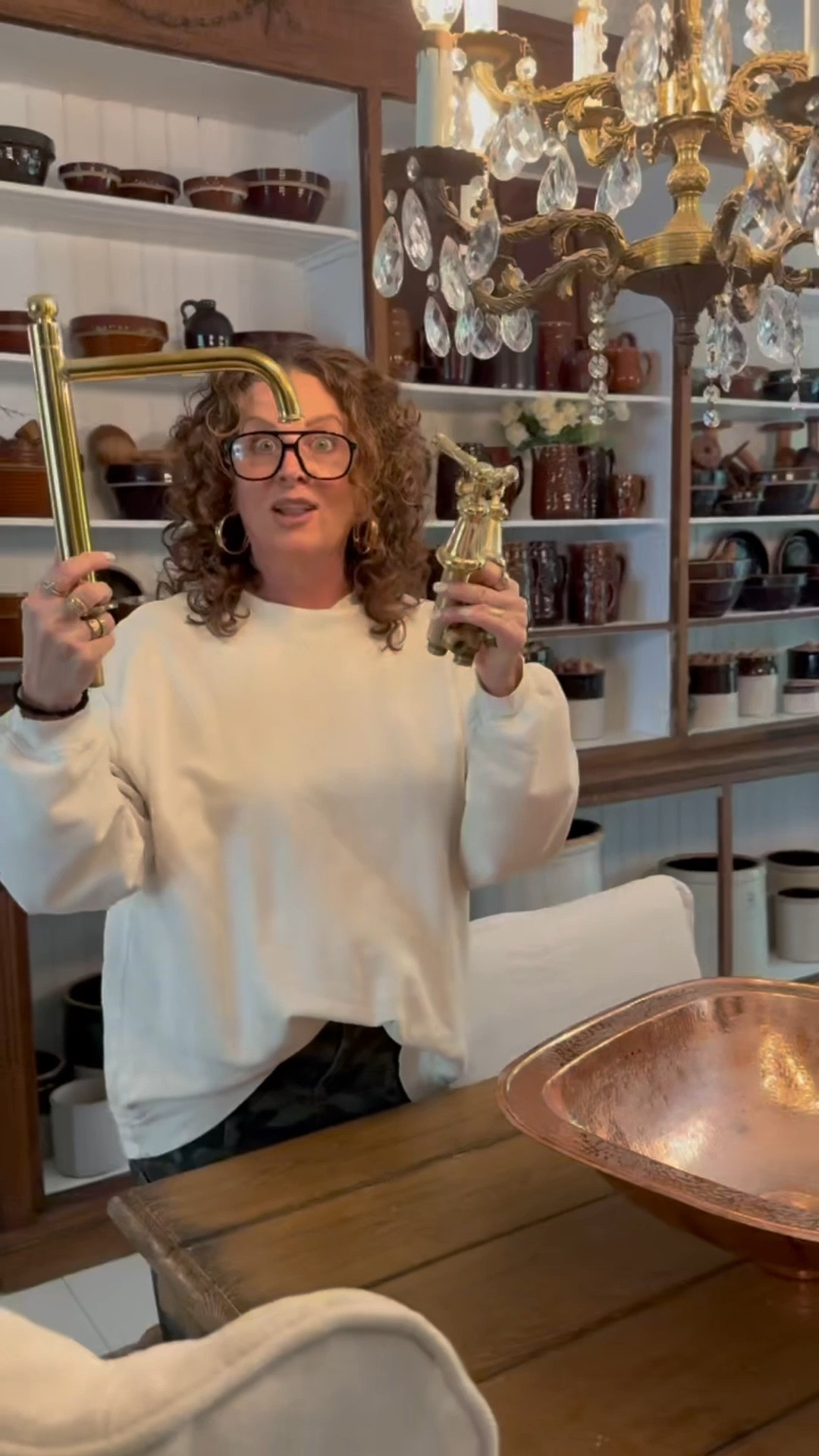 See how we are turning this antique furniture piece into a beautiful vanity for our master bathroom. See the faucet and sink that we chose for this piece. 

#LTKHome #LTKStyleTip