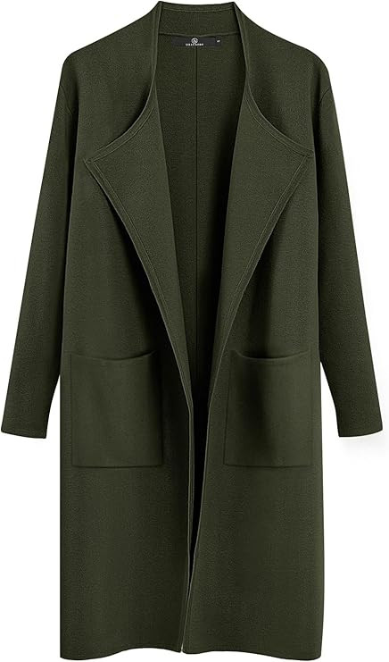 LILLUSORY Women's Long Knit Wool Cardigan Sweaters Oversized Fall Dressy Coatigan 2023 Winter Coa... | Amazon (US)