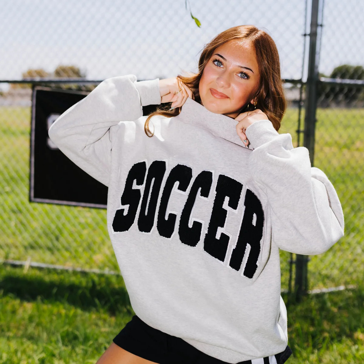 Soccer Mockneck Sweatshirt | Staykation