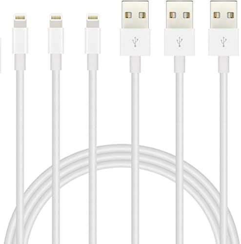 IDISON iPhone Charger Lightning Cable 3Pack(6/6/6ft) Quick Charger Rapid Cord Apple MFi Certified... | Amazon (US)