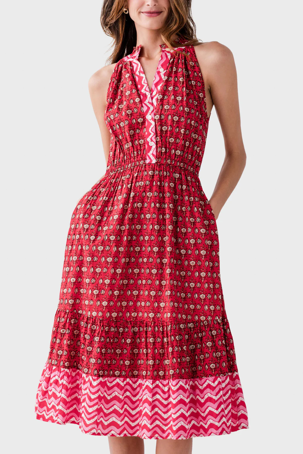 THML Halter Midi Dress | Social Threads