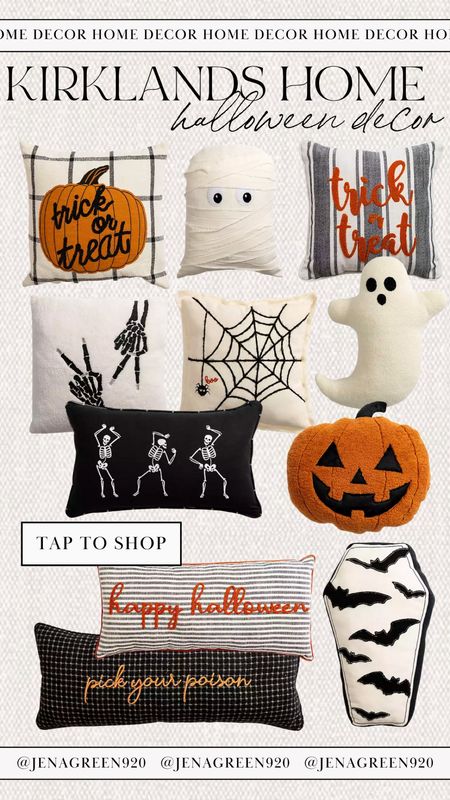 Kirklands Halloween Pillows | Halloween Throw Pillows | Halloween Decor 

#LTKhome #LTKSeasonal #LTKunder50