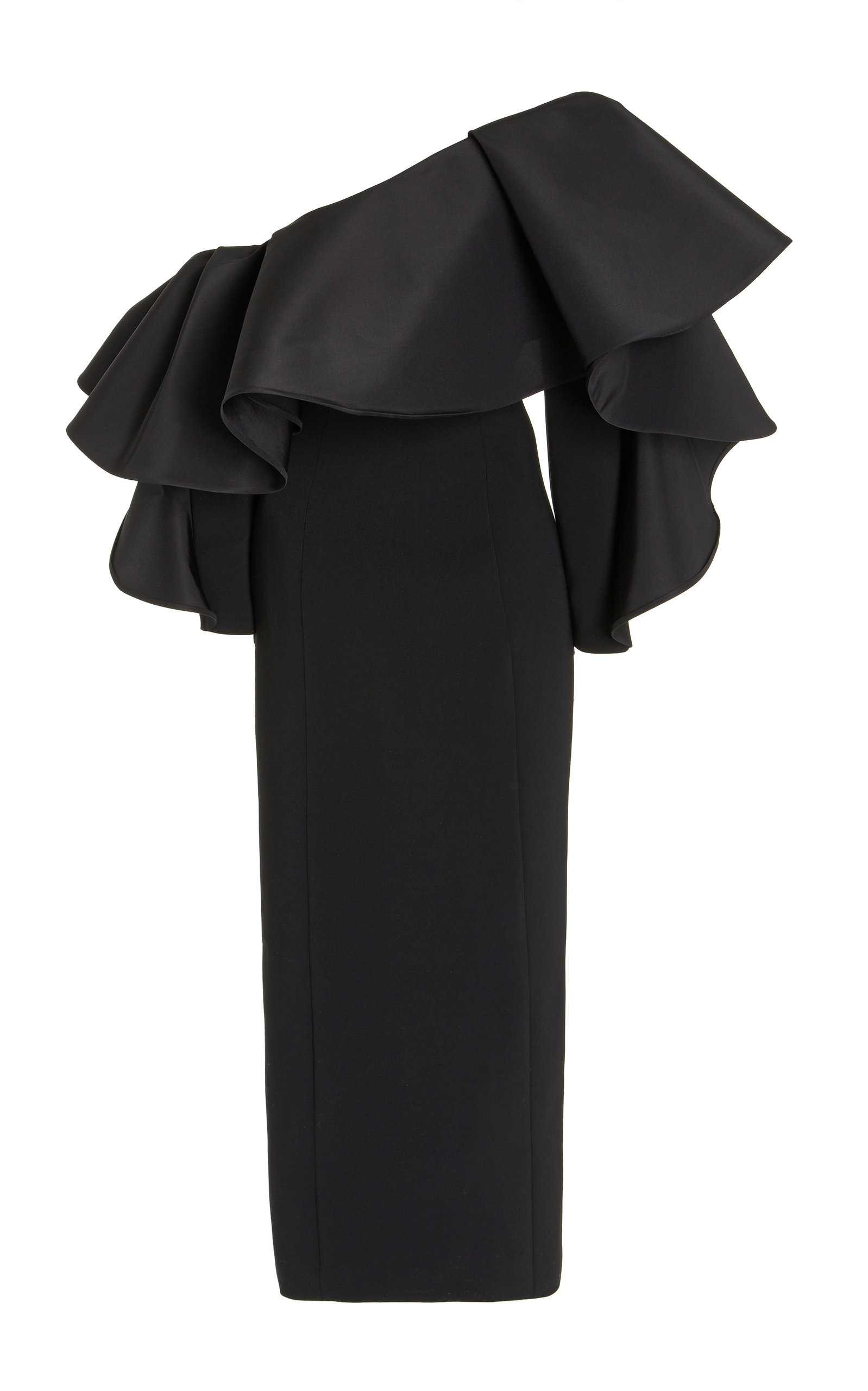 Ruffled One-Shoulder Column Dress | Moda Operandi (Global)