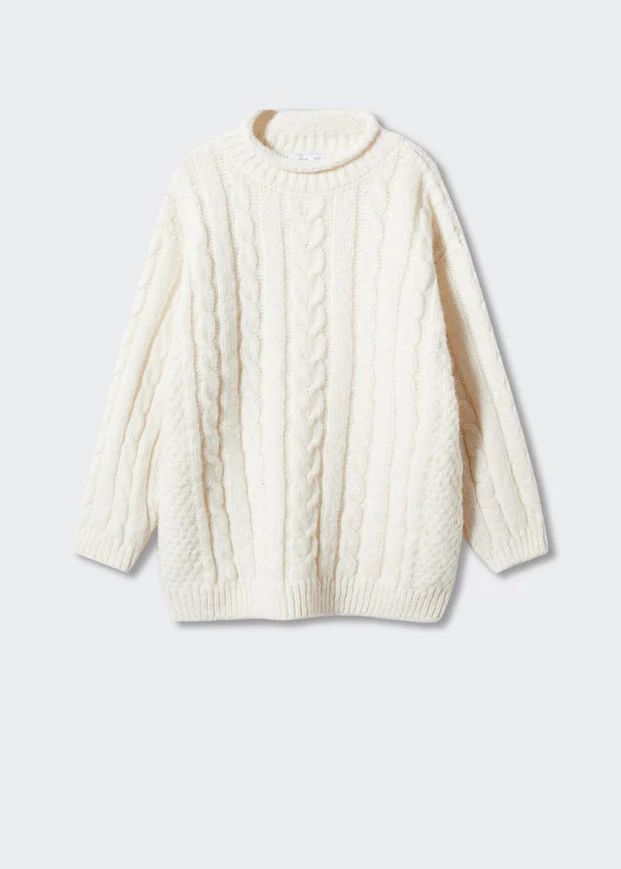 Braided wool sweater -  Women | Mango United Kingdom | MANGO (UK)