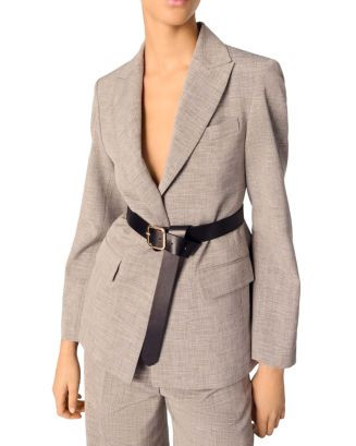 Maje Belted Suit Jacket  | Bloomingdale's Women | Bloomingdale's (US)