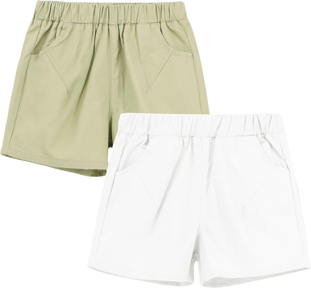HahaNice Toddler Boys Chino Shorts - Summer Cloths Twill Shorts for Kids | Amazon (US)