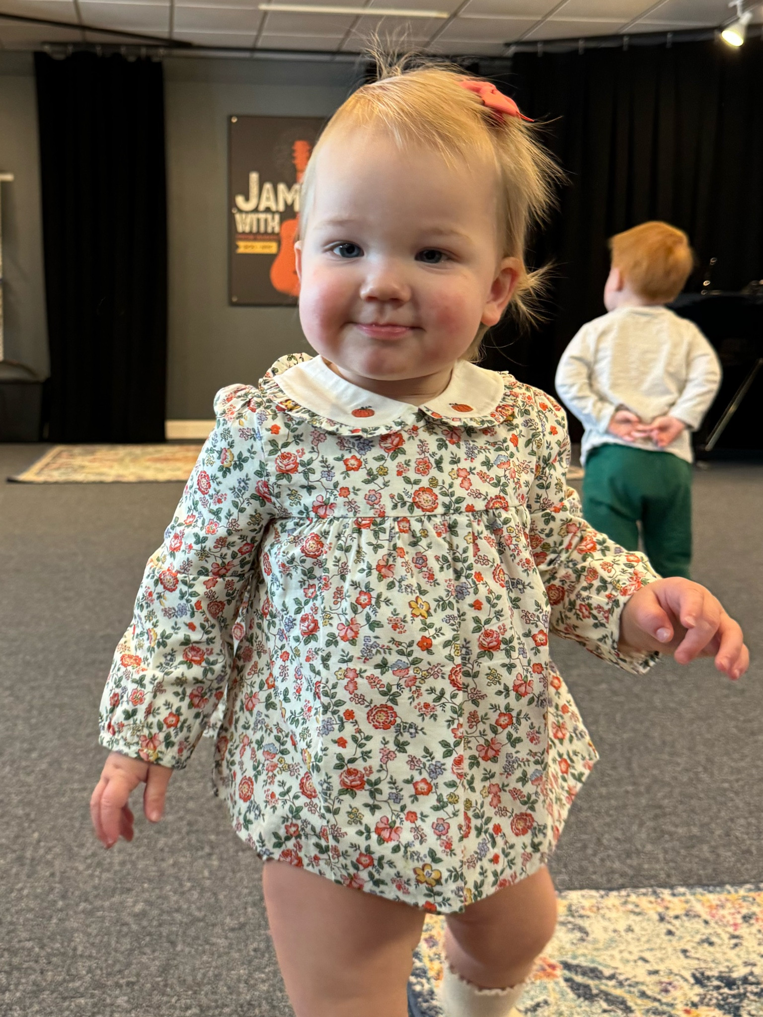 Rivi is wearing 12-18 mo! 