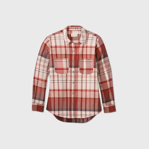 Women's Long Sleeve Button-Down Flannel Shirt - Universal Thread™ | Target
