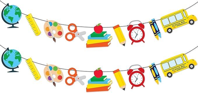 Back to School Banner for Back To School Decorations - Large 9 Feet, No DIY | Teacher Appreciatio... | Amazon (US)