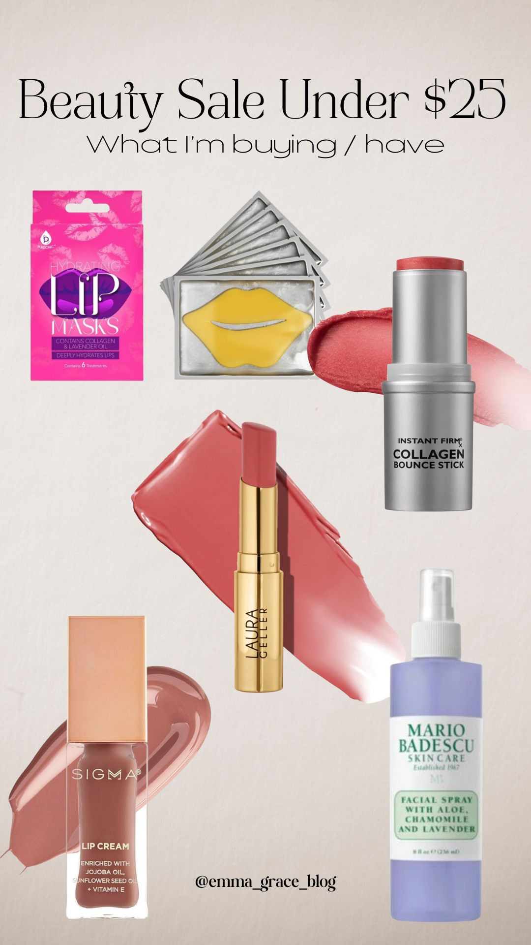 Some beauty sale items worth scooping up! We love collagen, hydrated nude lips and relaxed skin over here! I have and love this facial spray - love using these lip masks an am treating myself to some new lip balms that look like gloss!  

 #LTKSaleAlert #LTKFindsUnder50 #LTKBeauty