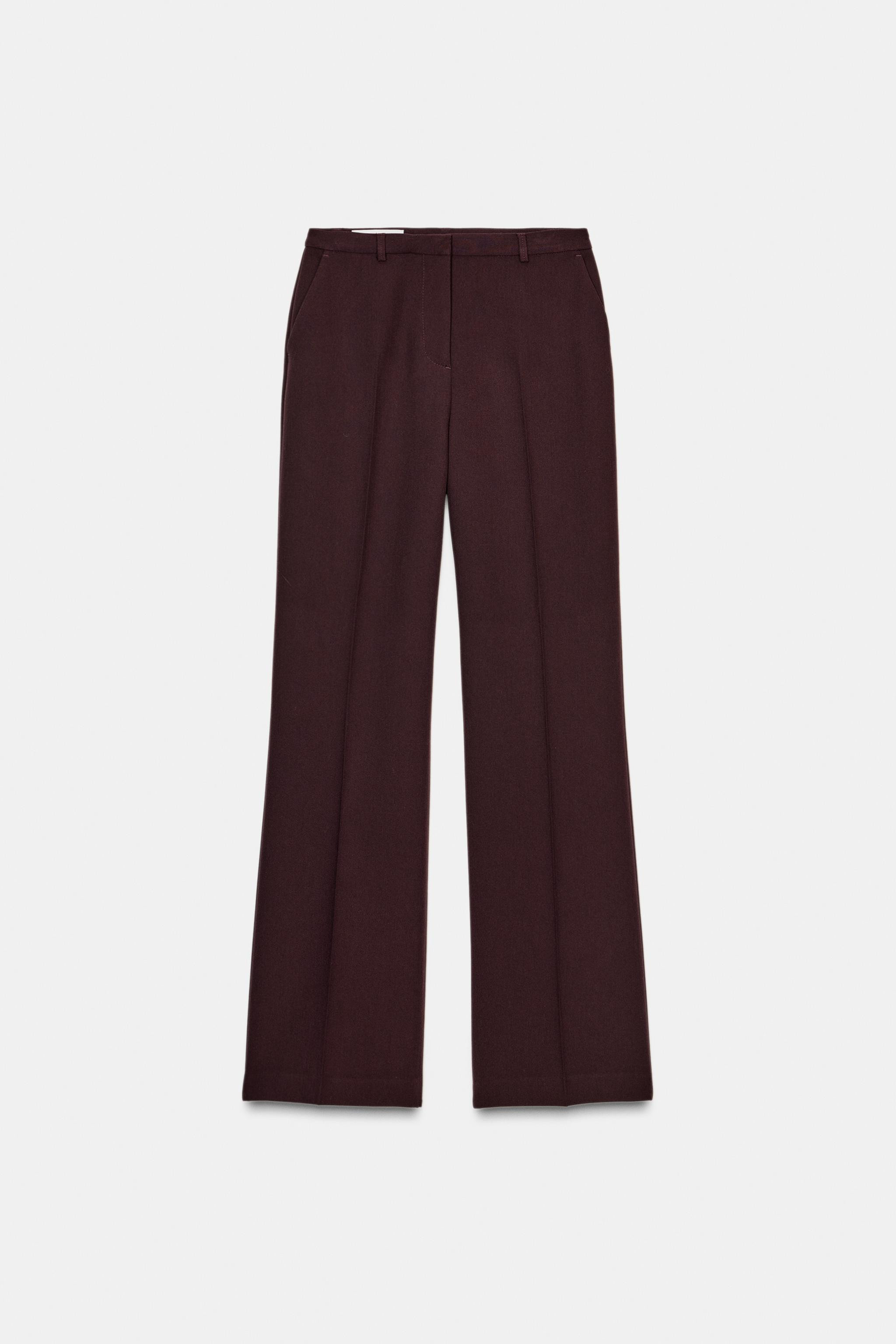 GERADE GESCHNITTENE HOSE MIT HOHEM BUND | Zara DE