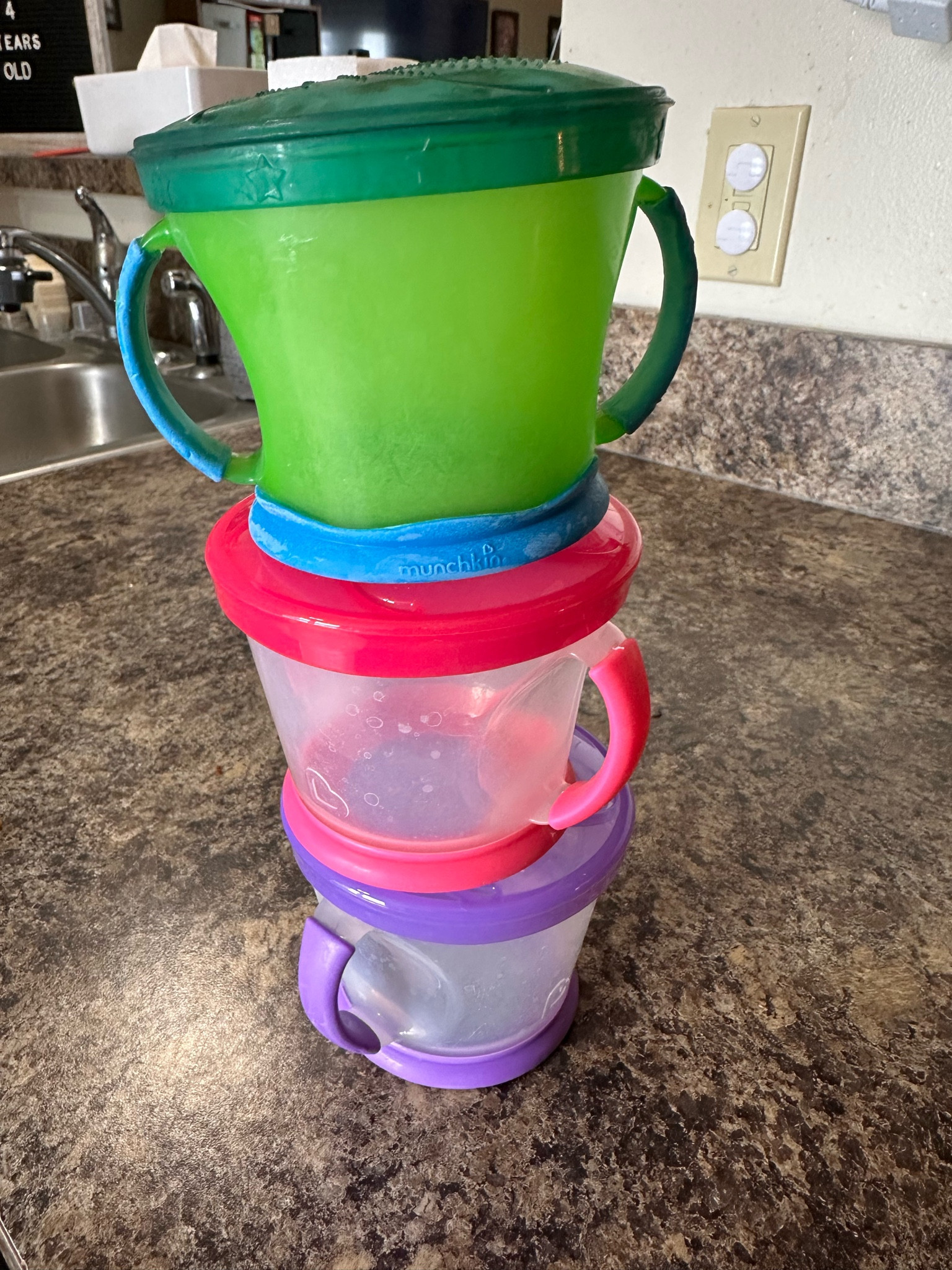 Having little ones and giving them a bowl of snacks are often not a good combo! They usually end up spilling the food and crushing it in the process of trying to pick it up. These are great to help keep them occupied but also keep the mess off the ground! 

#LTKbaby #LTKkids #LTKfamily